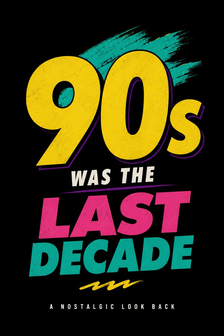Book cover for 90s Was the Last Decade by Theo Mercer