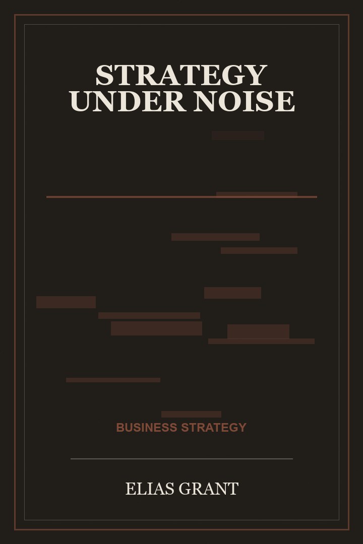 Book cover for Strategy Under Noise by Elias Grant